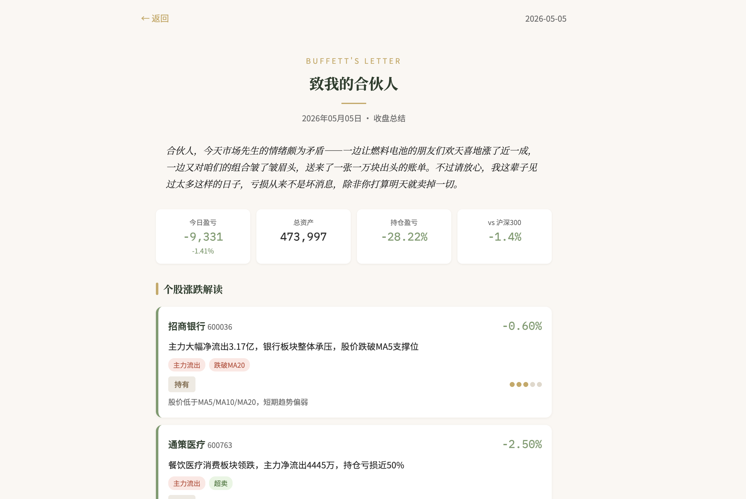 巴菲特来信
